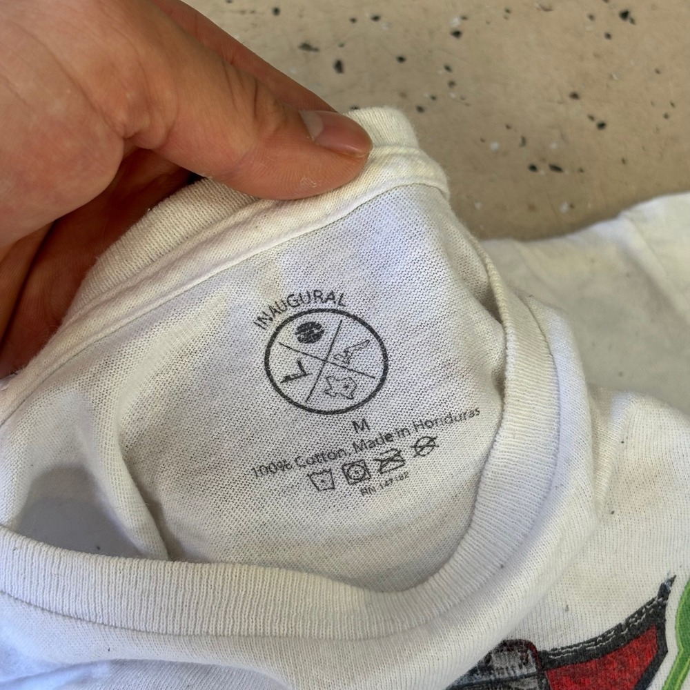 2021 Inaugural Texas Grand Prix White Nascar Graphic T-Shirt Size Medium - Picture 3 of 6